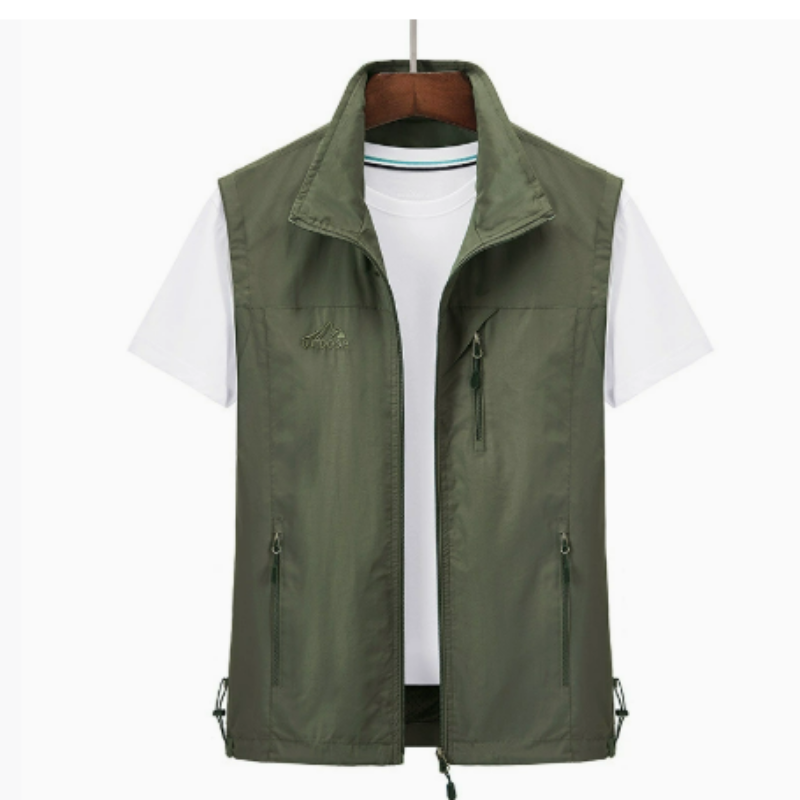 Casual Mouwloos Vest voor Heren met Rits