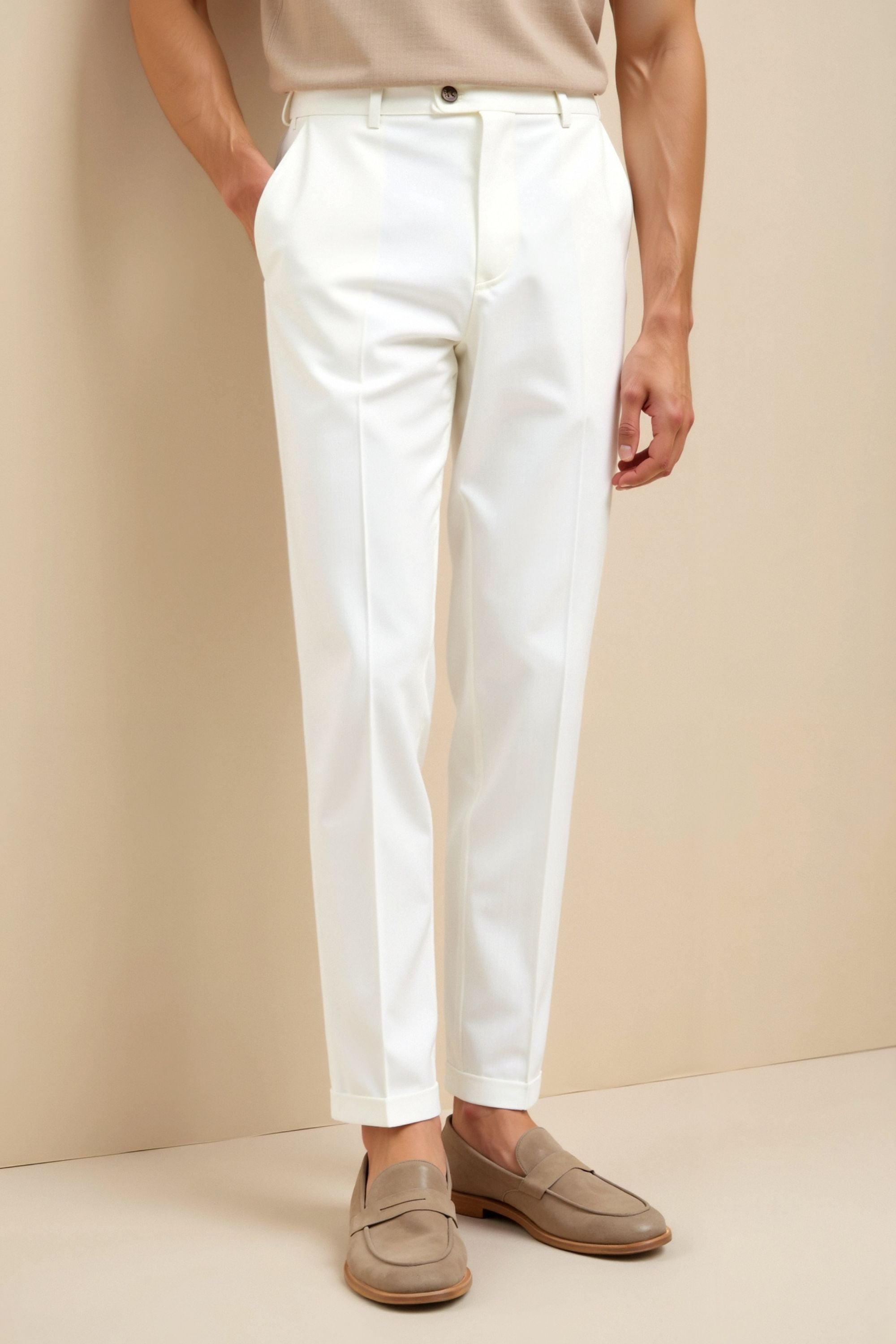 Tailored Enkellange Broek voor Heren