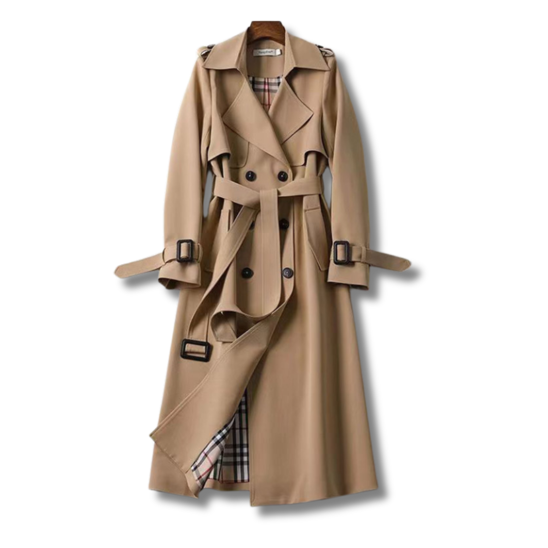 Chique Lange Trenchcoat – Voor Elk Seizoen