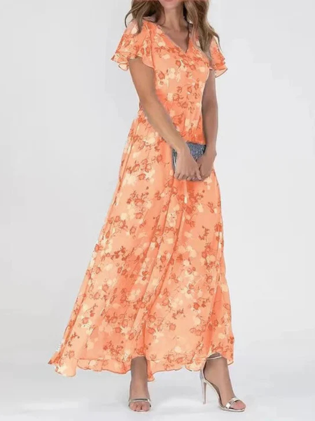 Elegante Maxi-jurk met Vriendelijke Buikbedekking voor Dames