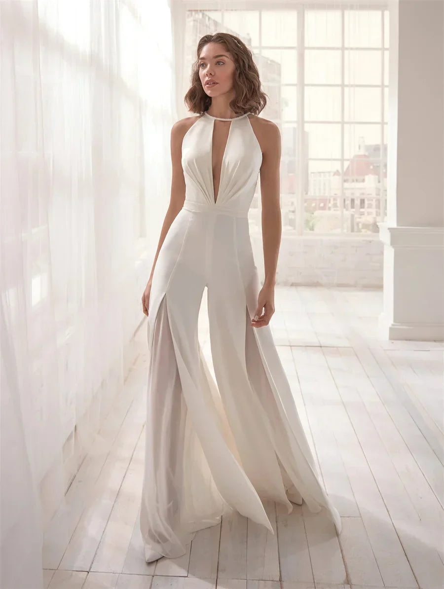 Stijlvolle V-Hals Jumpsuit voor Dames