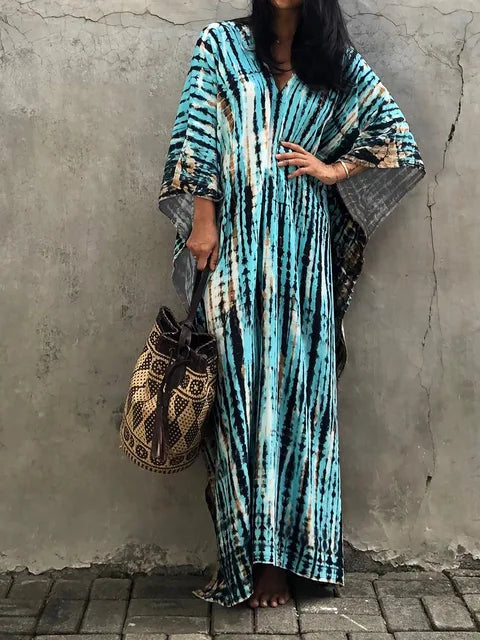 Zomerse Kaftan Maxi Jurk voor Dames