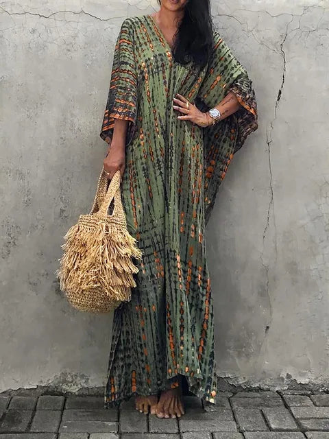 Zomerse Kaftan Maxi Jurk voor Dames