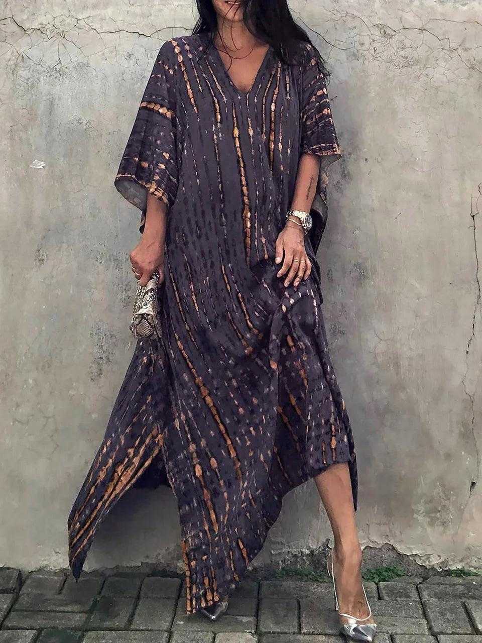 Zomerse Kaftan Maxi Jurk voor Dames