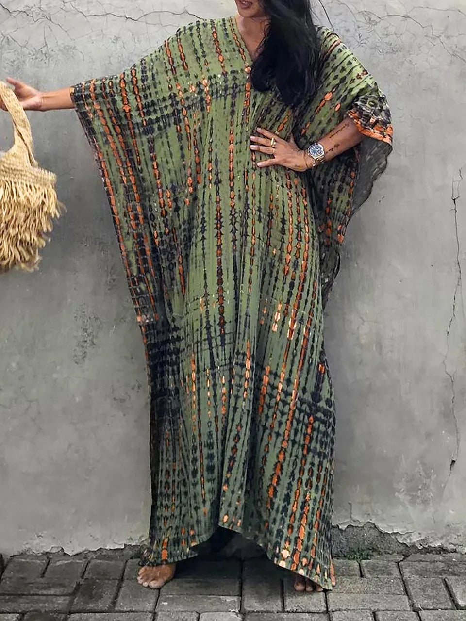 Zomerse Kaftan Maxi Jurk voor Dames