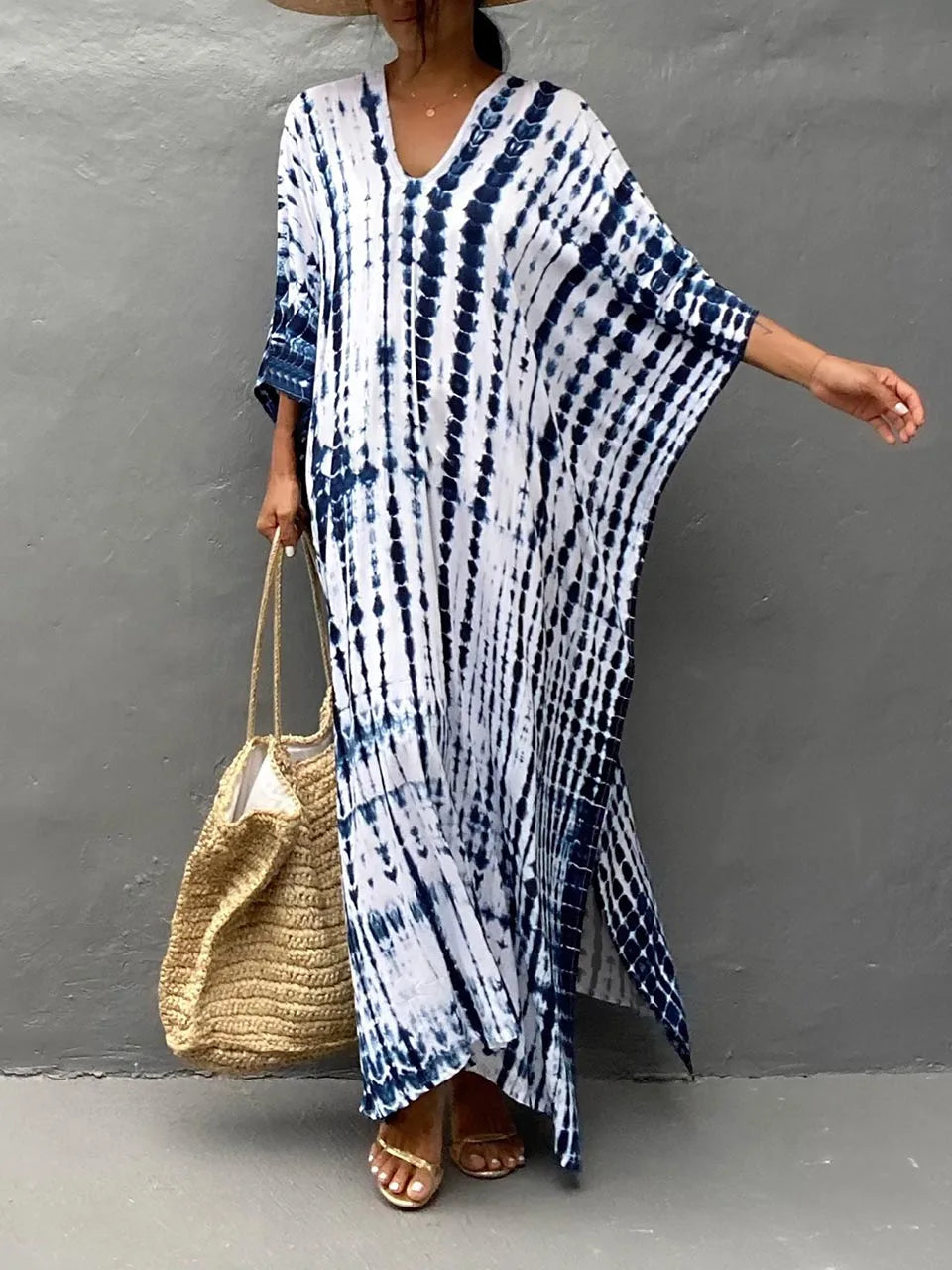 Zomerse Kaftan Maxi Jurk voor Dames