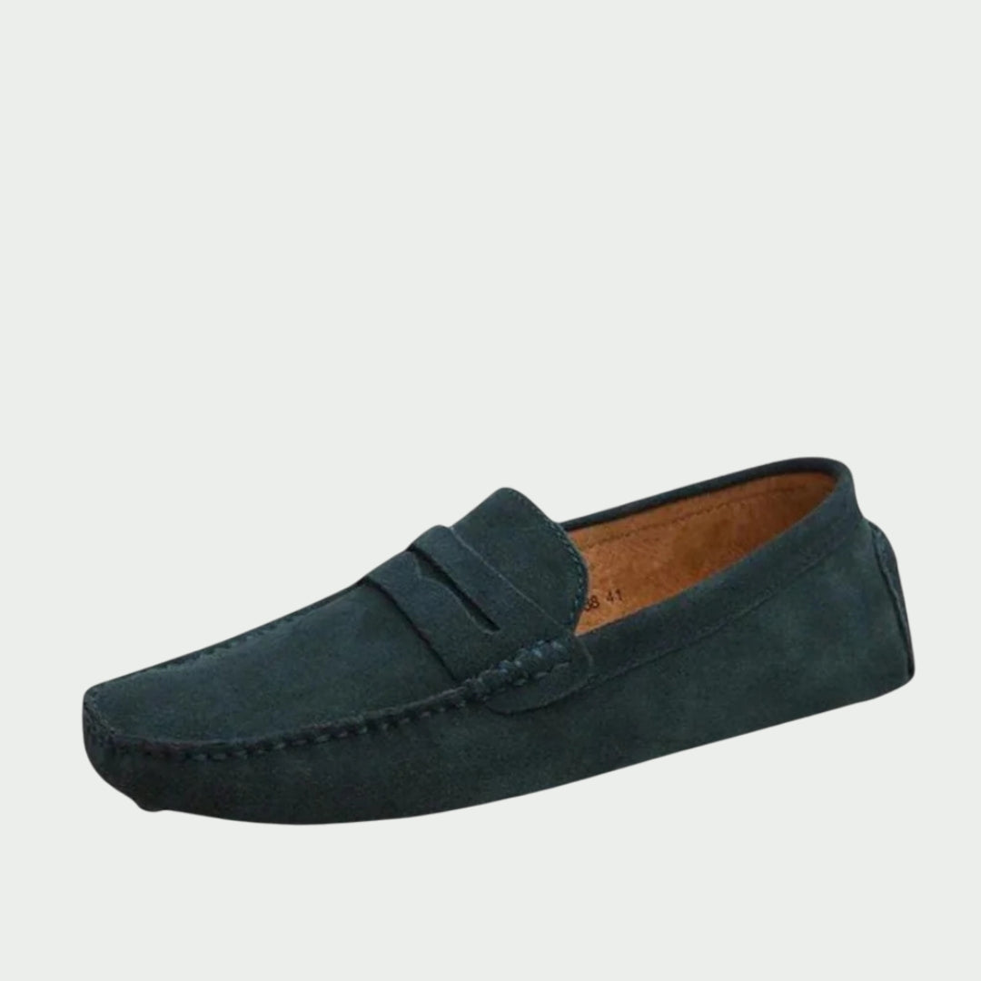 Handgemaakte suède leren loafers voor heren