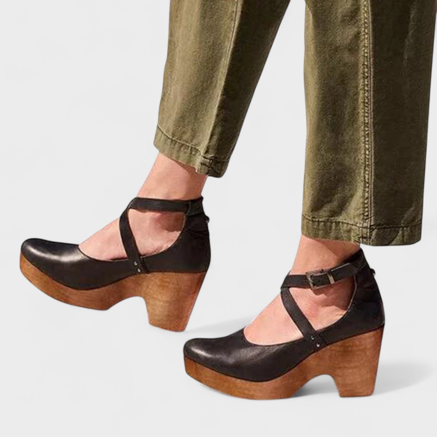 Orthopedische sandalen met hoge hak voor dames