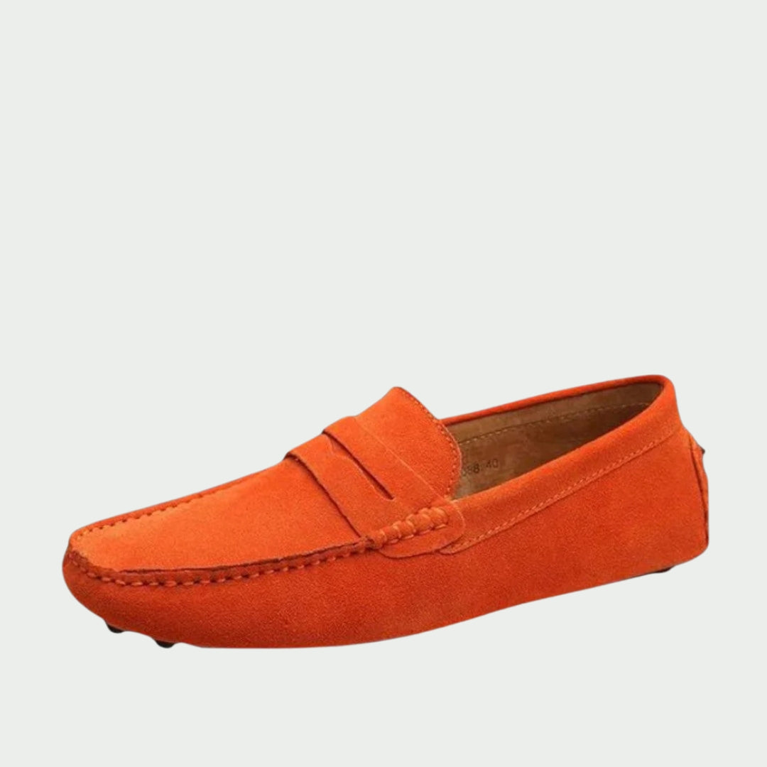 Handgemaakte suède leren loafers voor heren