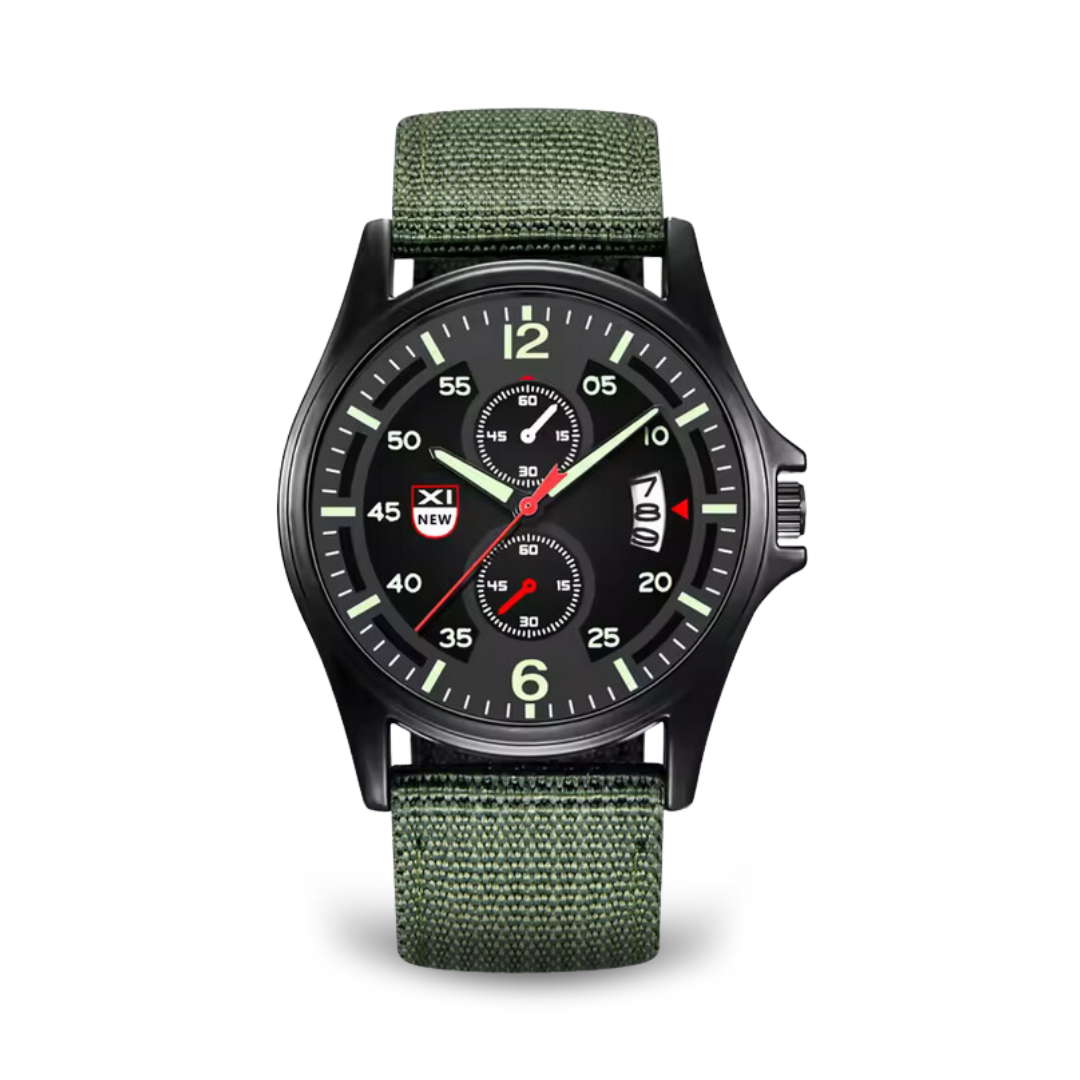 Duurzaam militair quartzhorloge voor heren