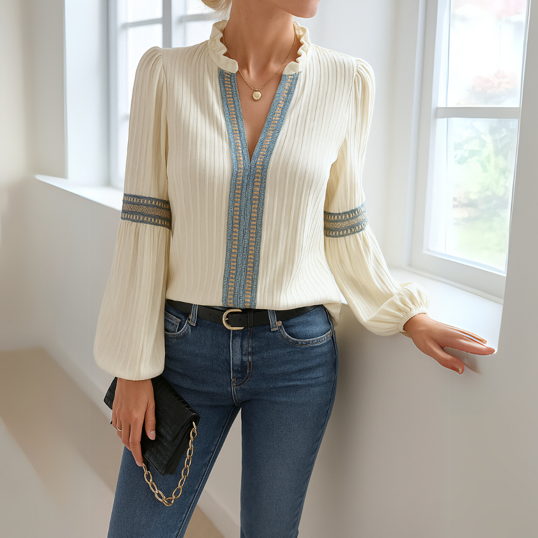 Elegante kanten blouse voor dames