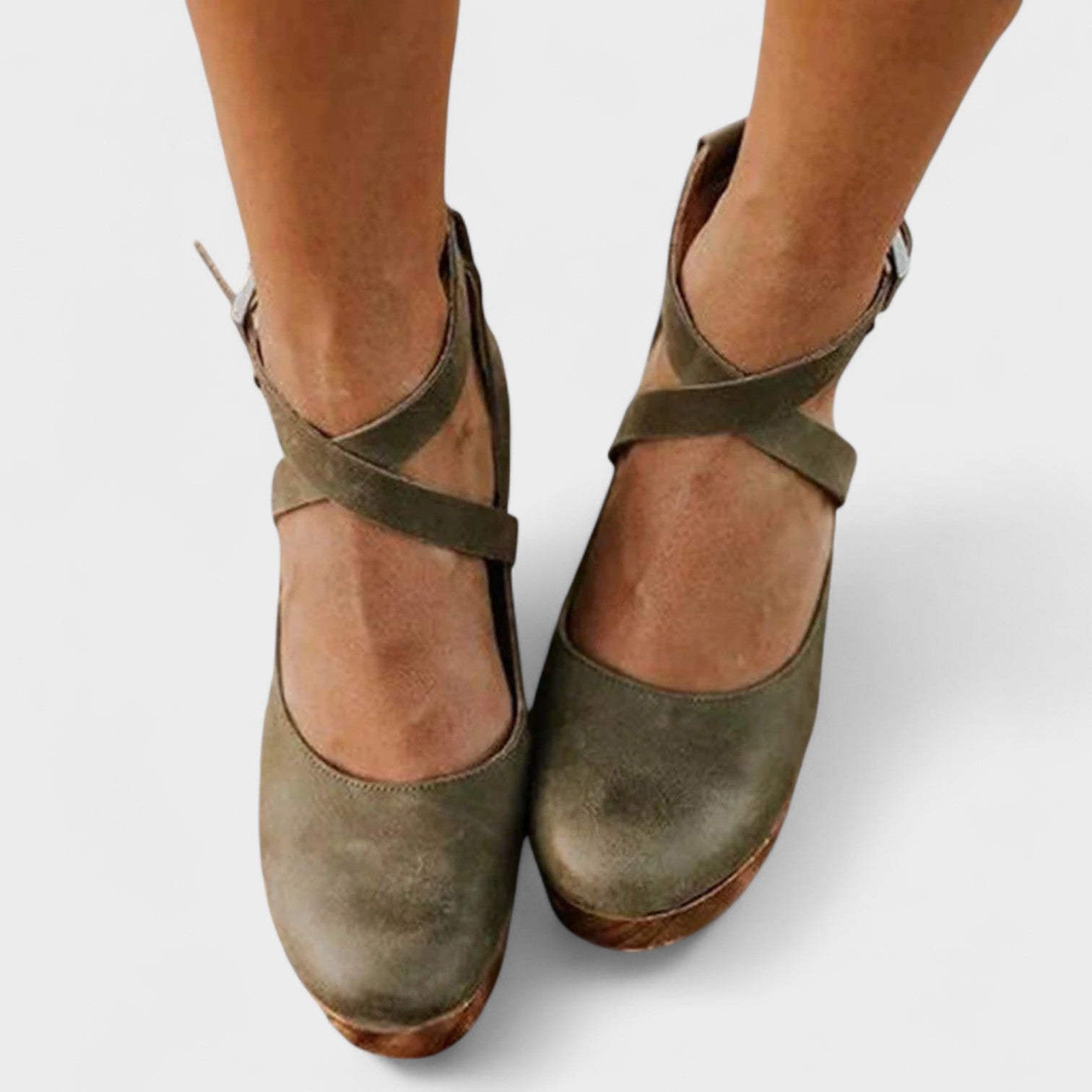 Orthopedische sandalen met hoge hak voor dames