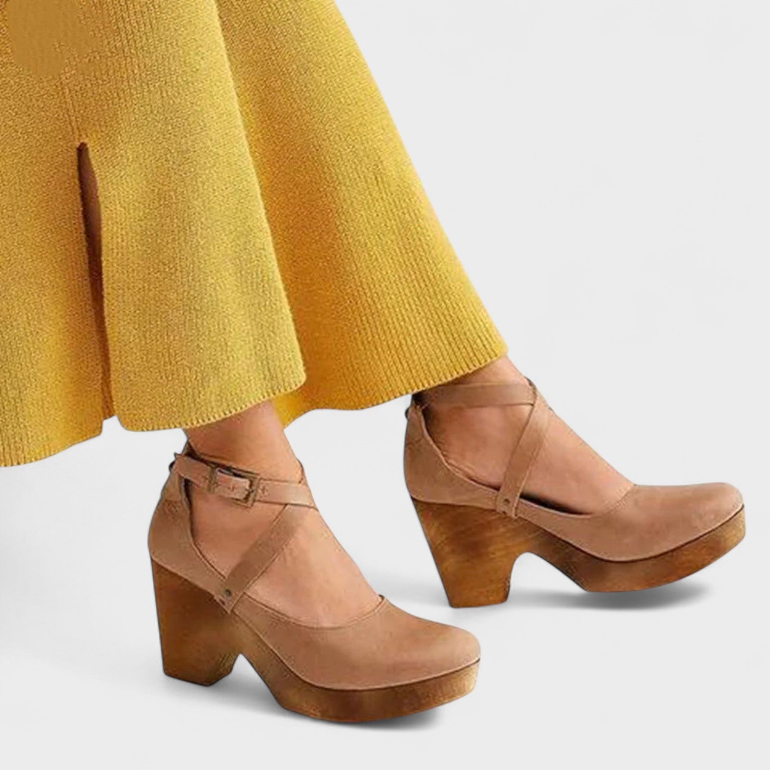 Orthopedische sandalen met hoge hak voor dames