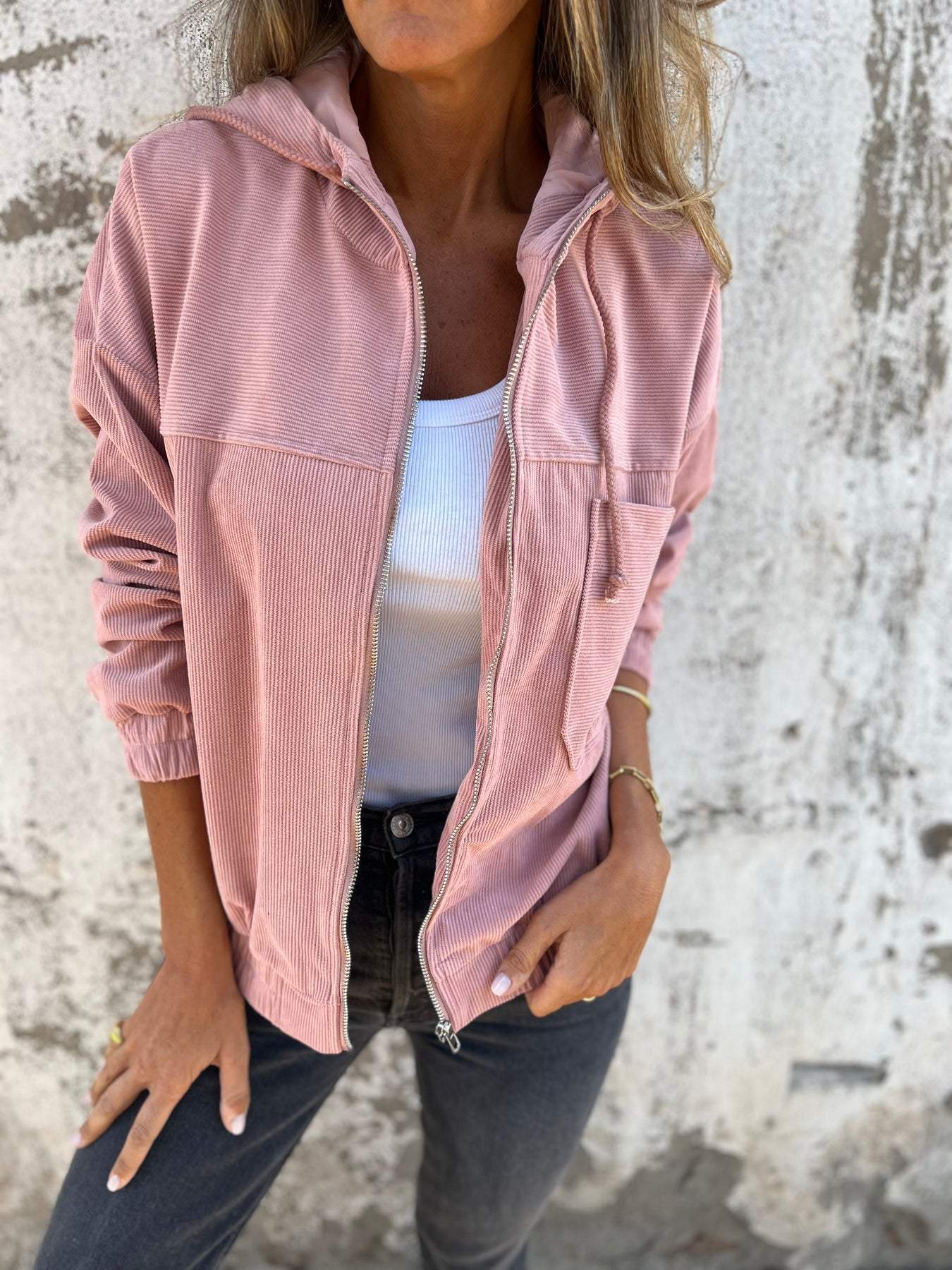 Stijlvol Corduroy Jack met Rits – Tijdloos en Comfortabel