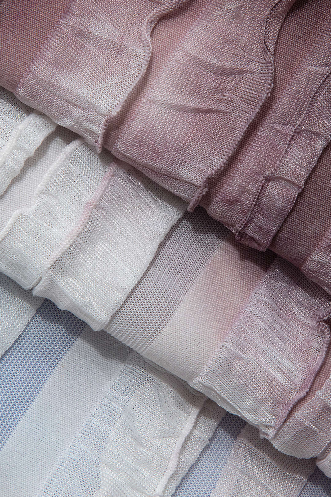 Transparante Ruffle Rugloze Maxi Jurk