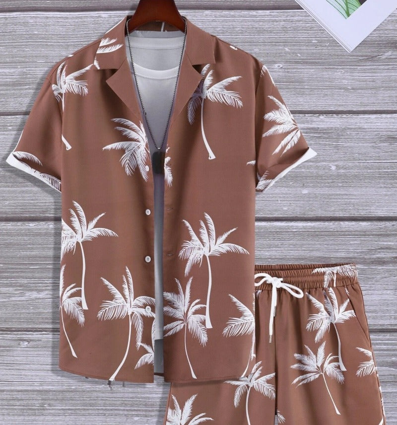 Lichtgewicht tropische outfitset voor heren