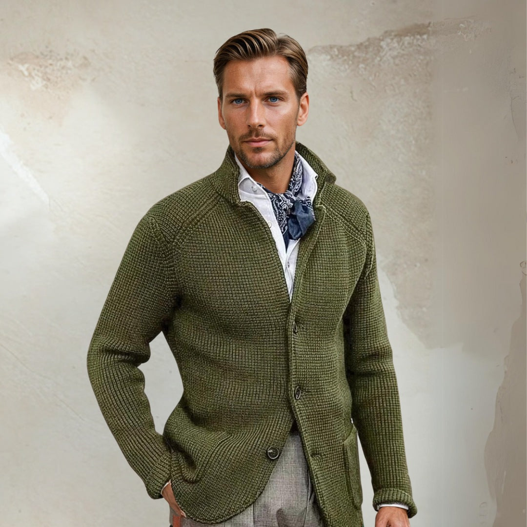 Heren Gilet – Tailored Pasvorm– Wolmix – Hoge Kraag – Knoopsluiting – Smart Casual
