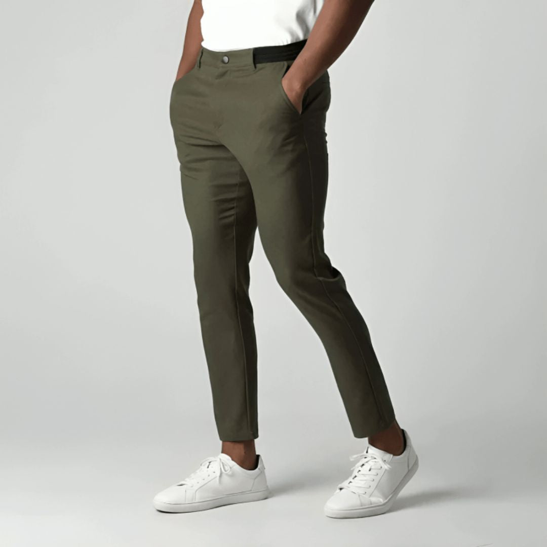 Slim Fit Stretch Chino met Comfortabele Pasvorm broeken voor heren