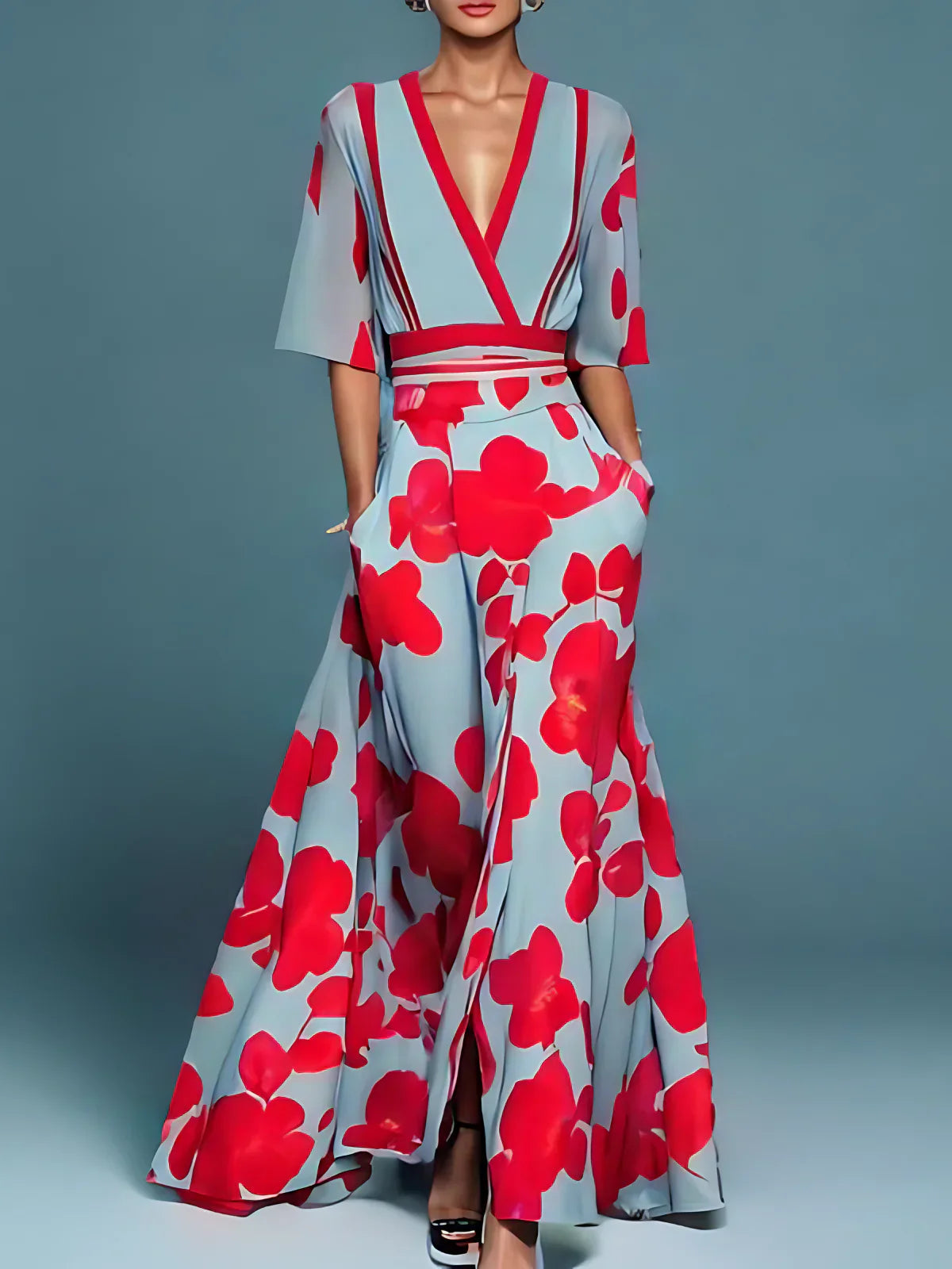 Elegante Bloemen Maxi Jurk voor dames