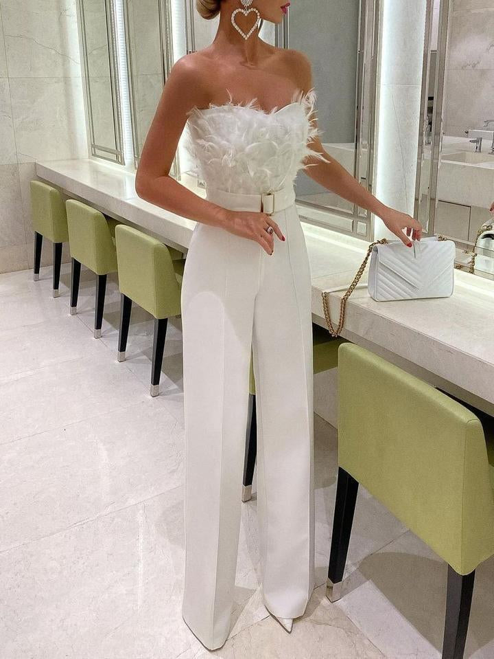 Elegante Jumpsuit met Slim-Fit Top voor Dames