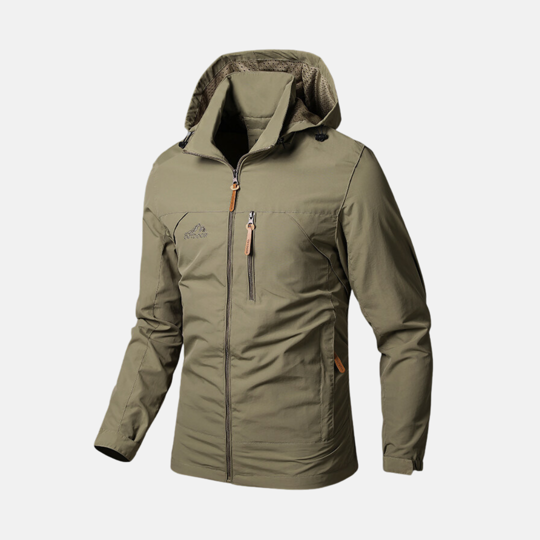 Men's Jacket - Woven Fabric - Regular Fit - Hood - Hip Length