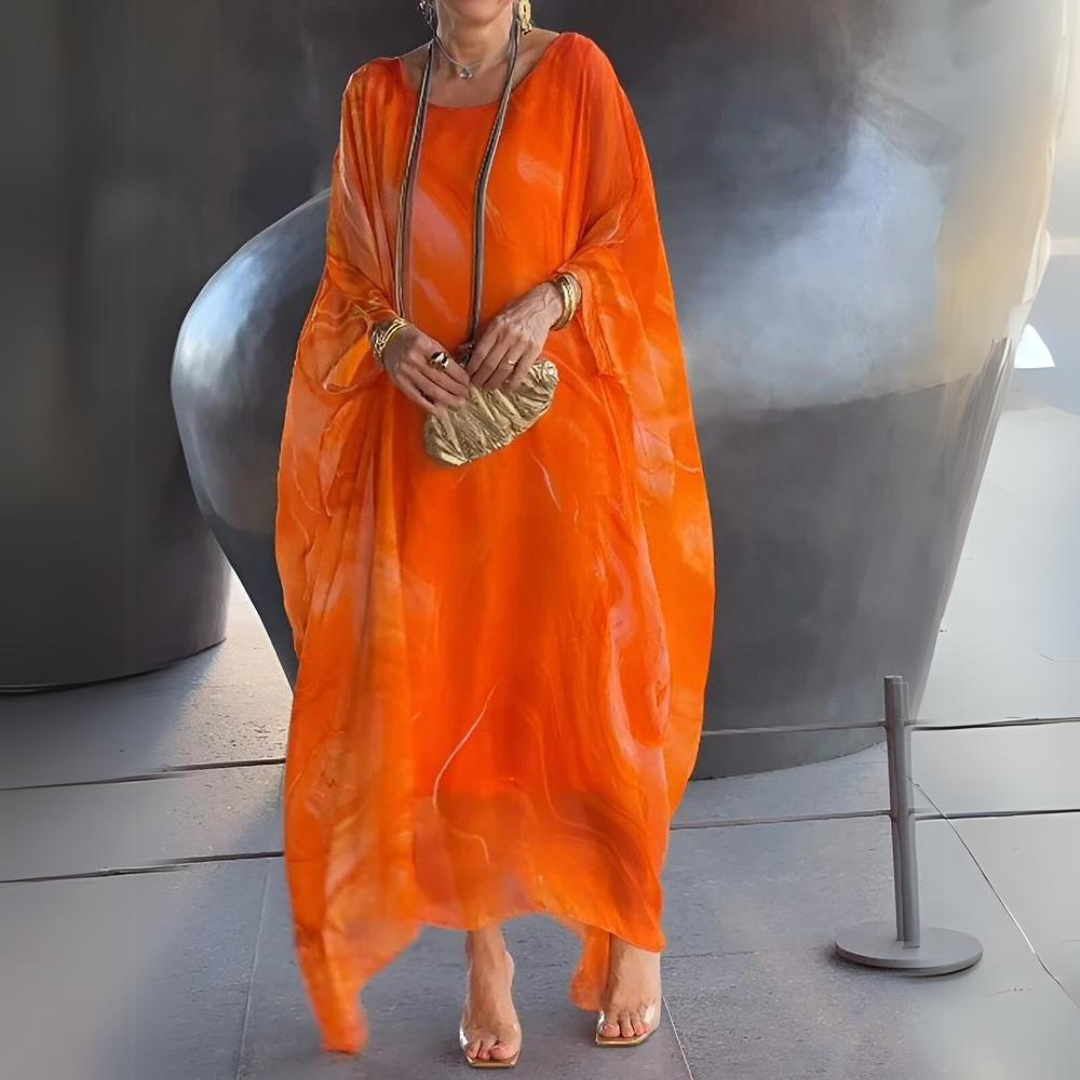 Elegante Maxi Jurk van Zijdechiffon voor Dames