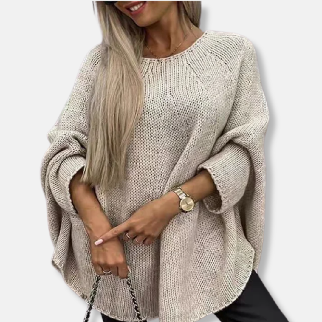 Ladies Sweater - Chunky Knit - Loose Fit - Round Neck