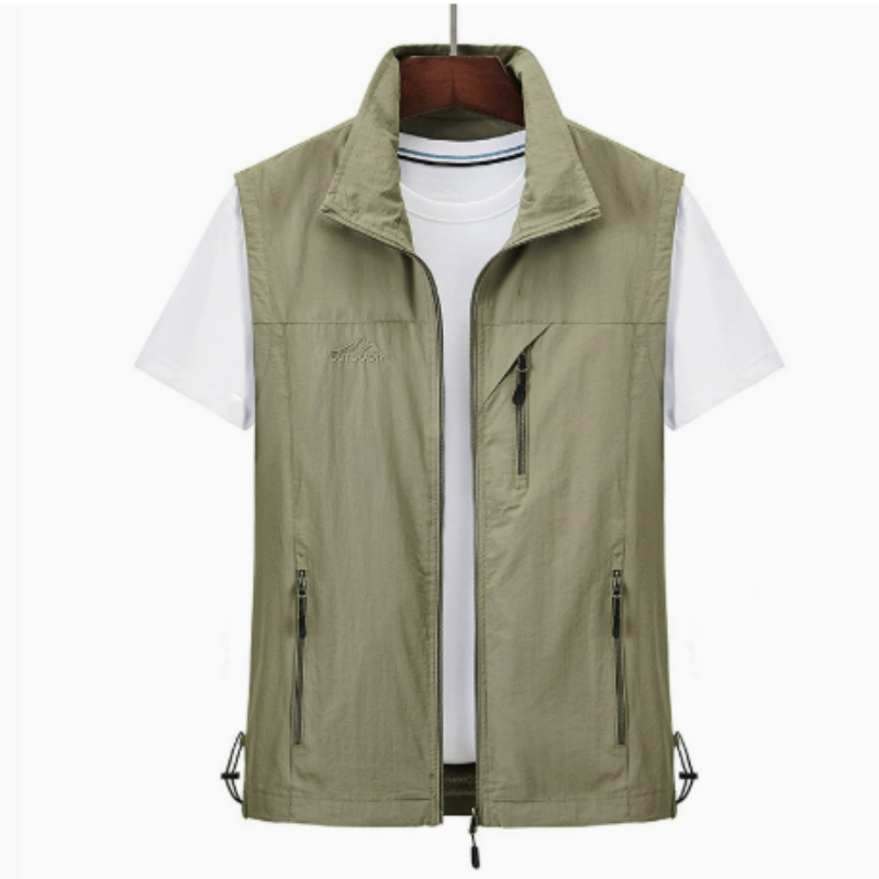 Casual Mouwloos Vest voor Heren met Rits
