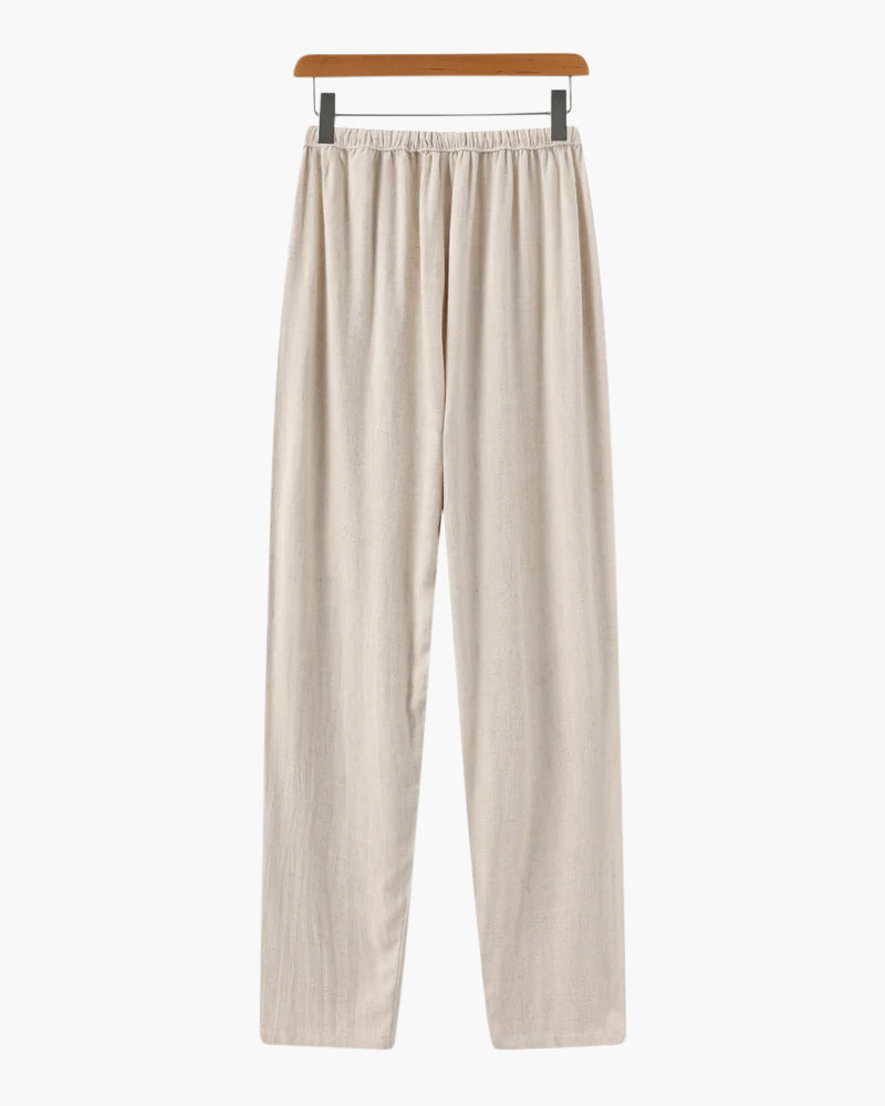 Lichtgewicht Slim Fit Linnen Broek voor Heren
