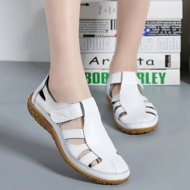 Comfortabele Leren Sandalen voor Dames