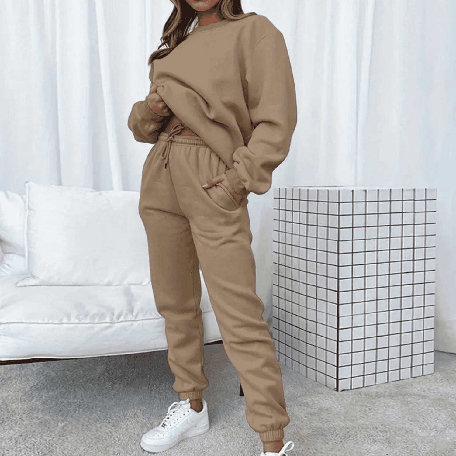 Warme en Stijlvolle Loungewear Outfit voor Dames