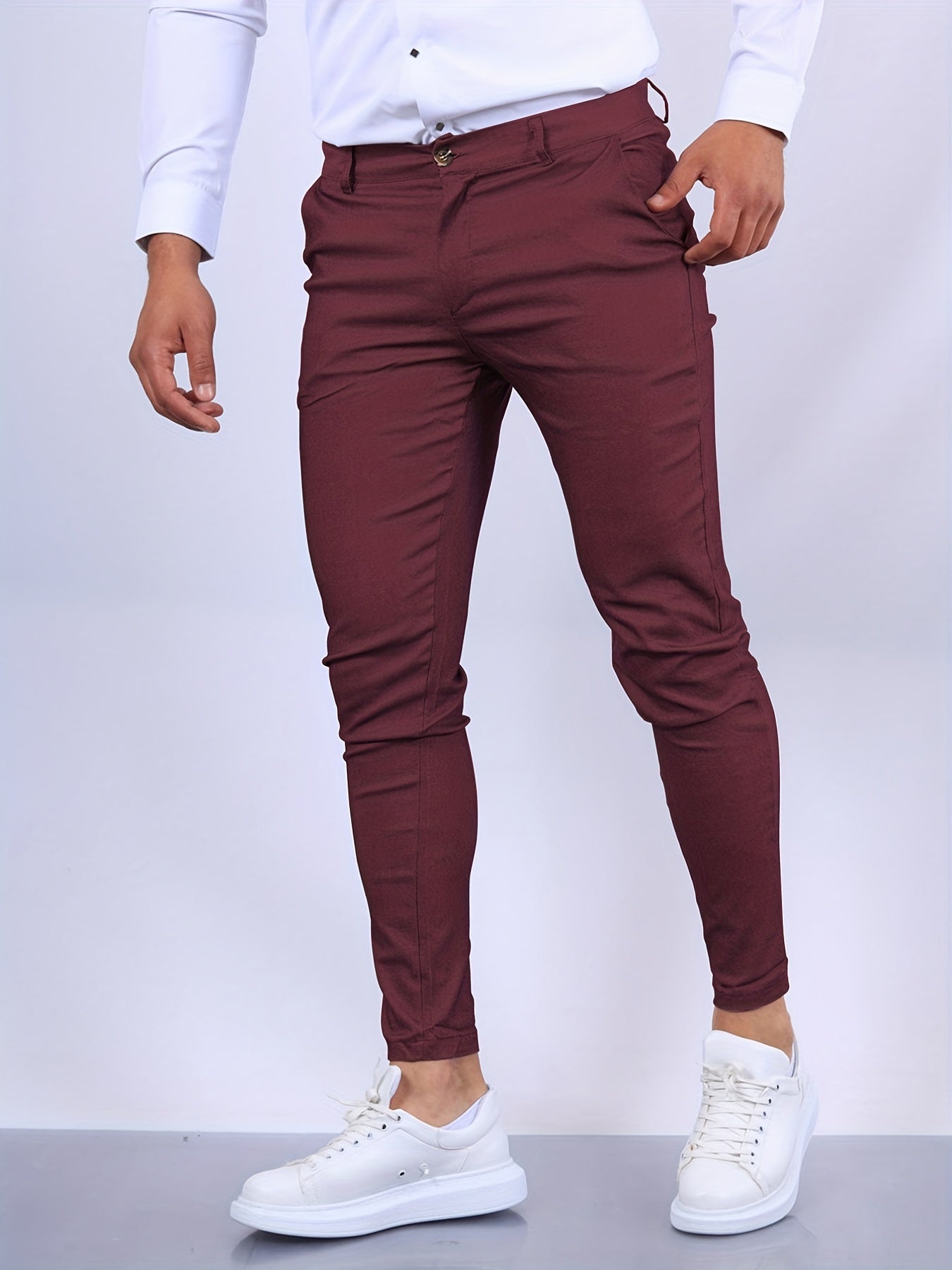 Elegante Heren Slim Fit Broek