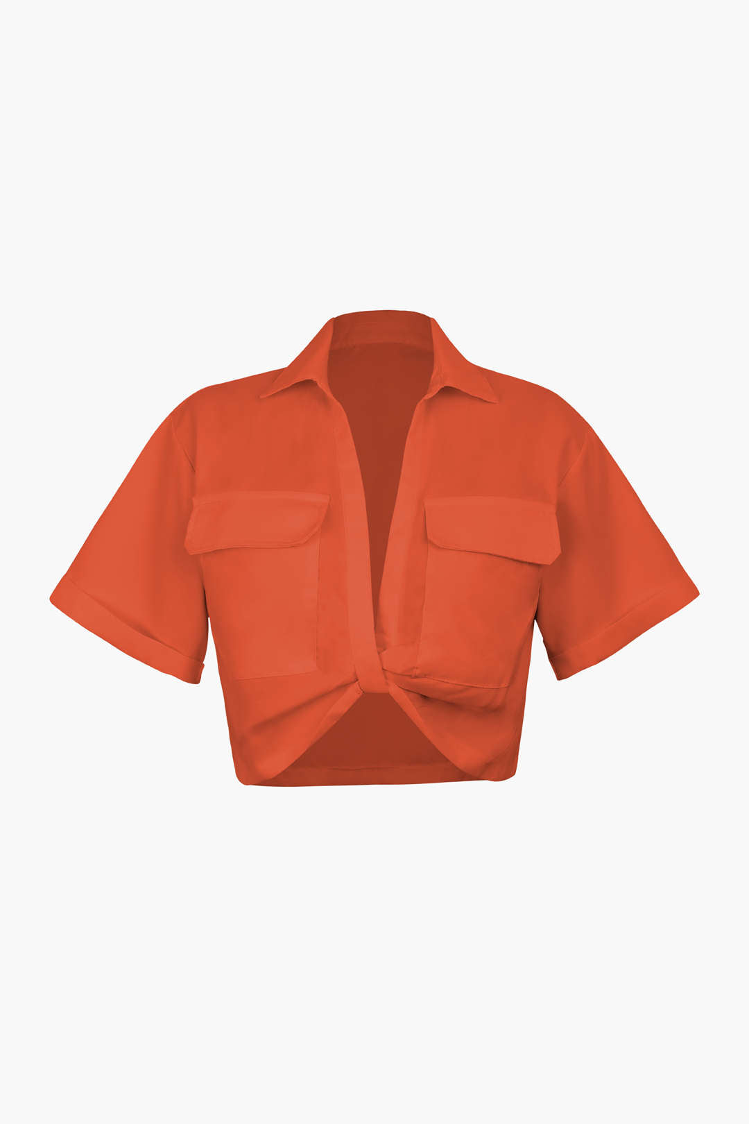 Basic Shirt Met Flapzak En Draaizoom