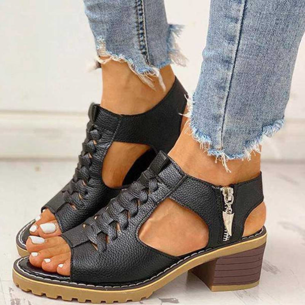 Elegante Hoge Haksandalen voor Dames