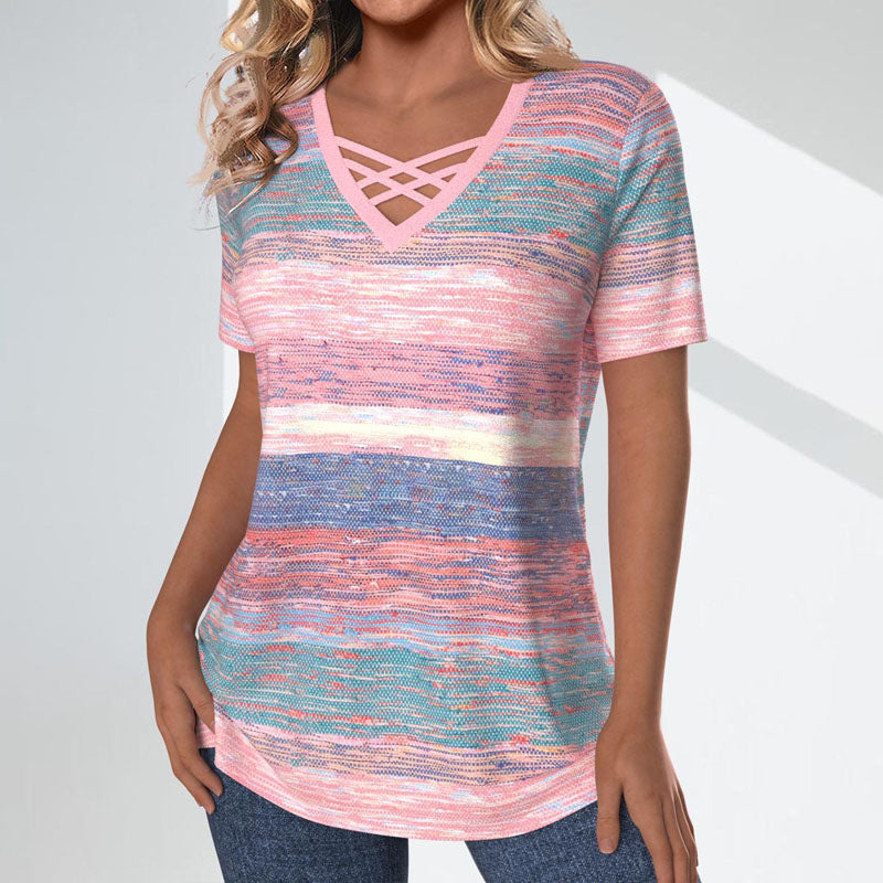 Casual Blouse met Kleurovergang voor Dames