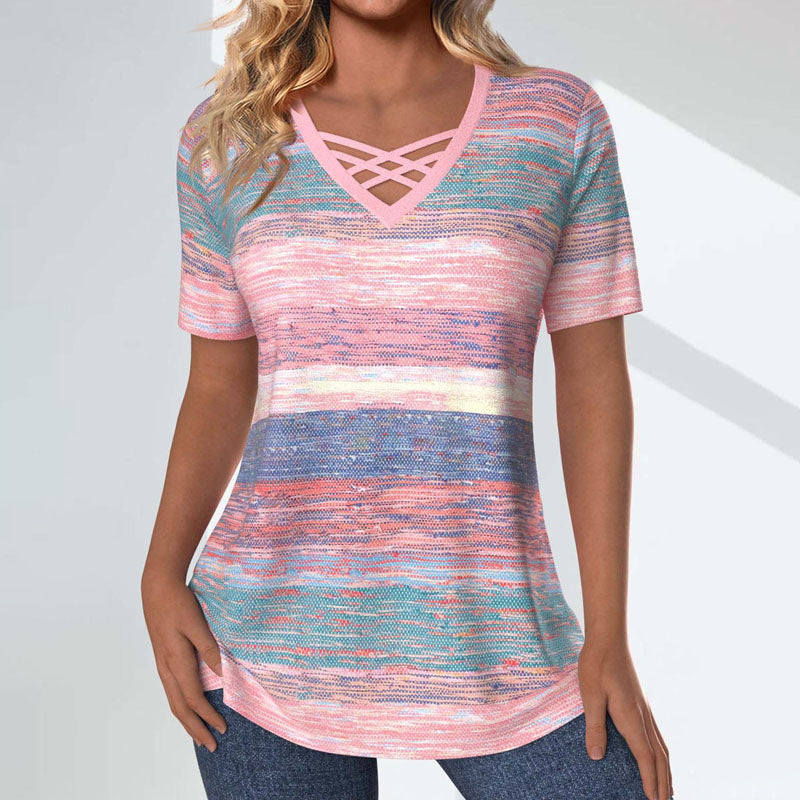Casual Blouse met Kleurovergang voor Dames