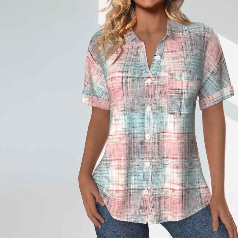 Casual Blouse met Kleurverloop voor Dames