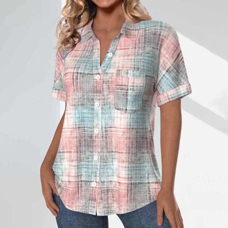 Casual Blouse met Kleurverloop voor Dames
