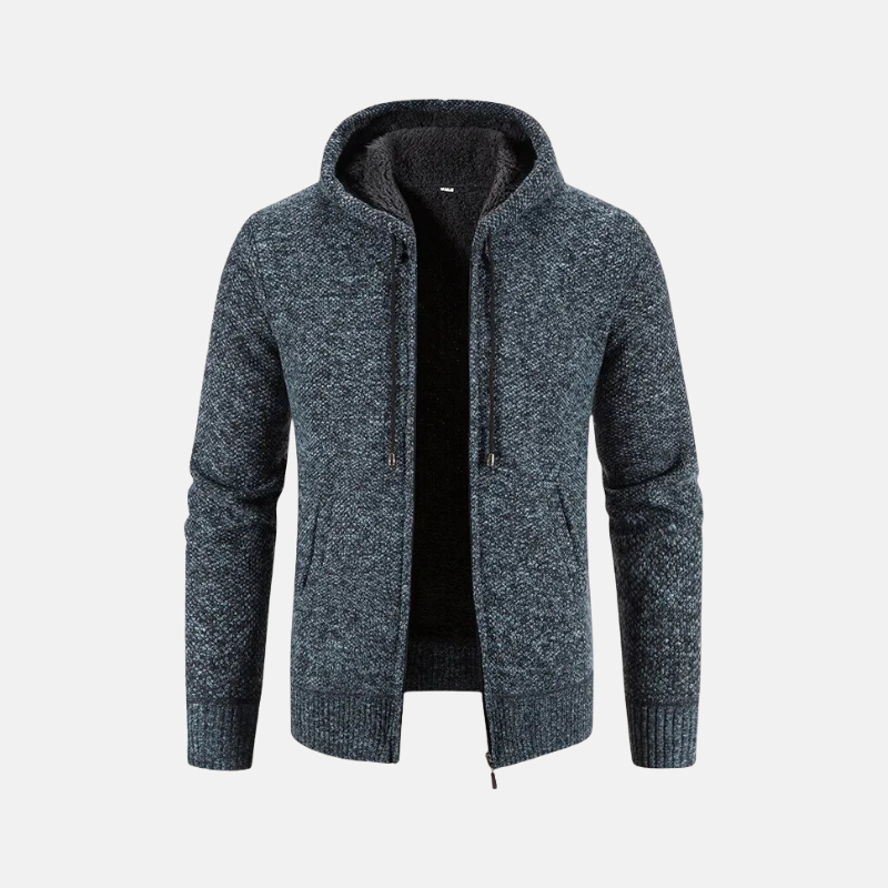 Men's Hoodie – Fleece Lined – Regular Fit – With Zipper – Soft Knit Fabric