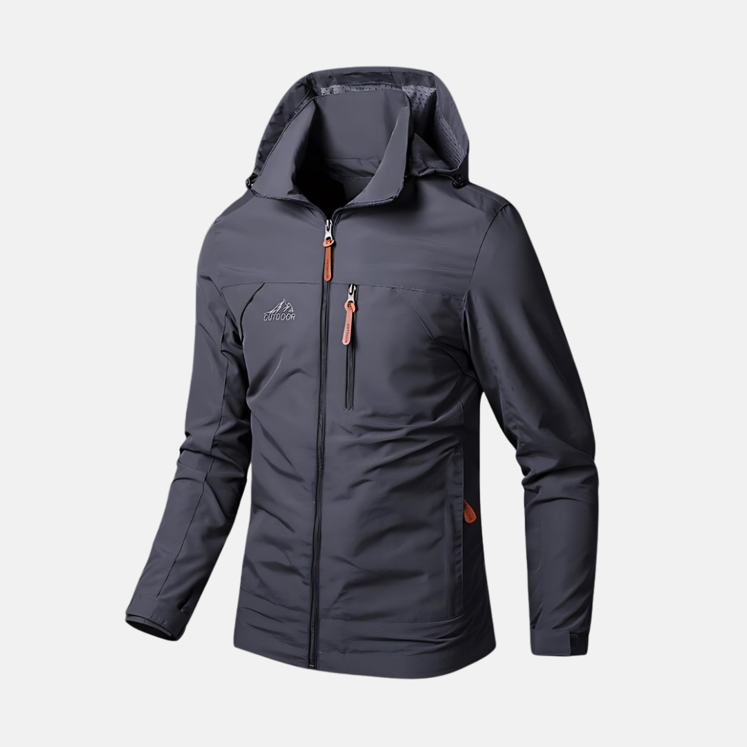 Men's Jacket - Woven Fabric - Regular Fit - Hood - Hip Length