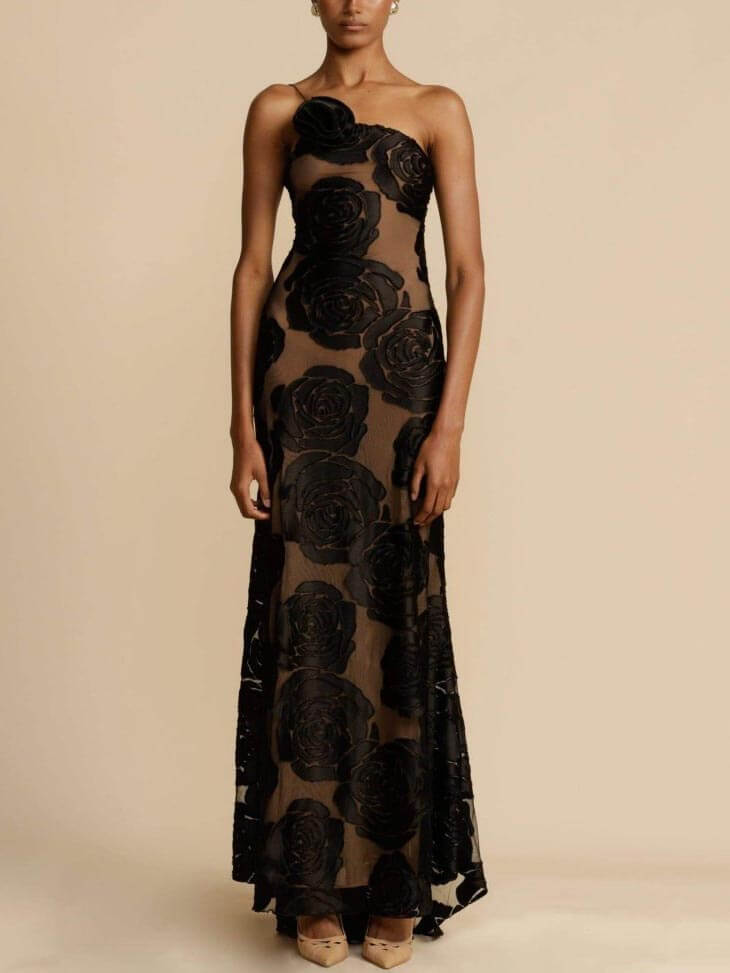 Elegante Bloemen Maxi Jurk