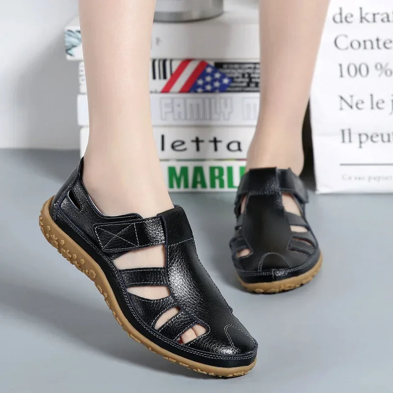 Comfortabele Leren Sandalen voor Dames