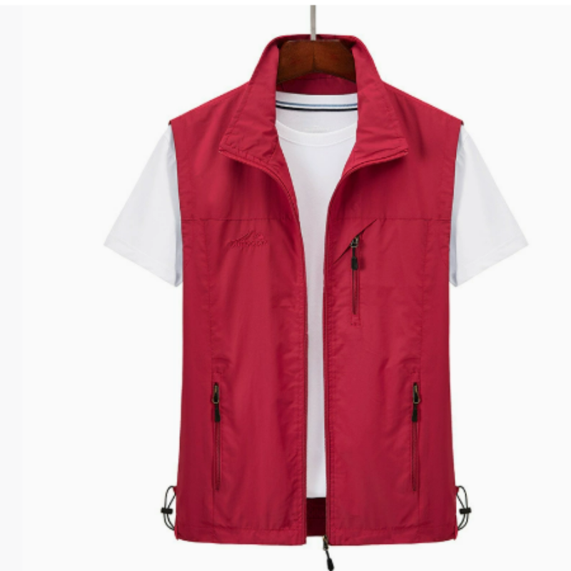 Casual Mouwloos Vest voor Heren met Rits