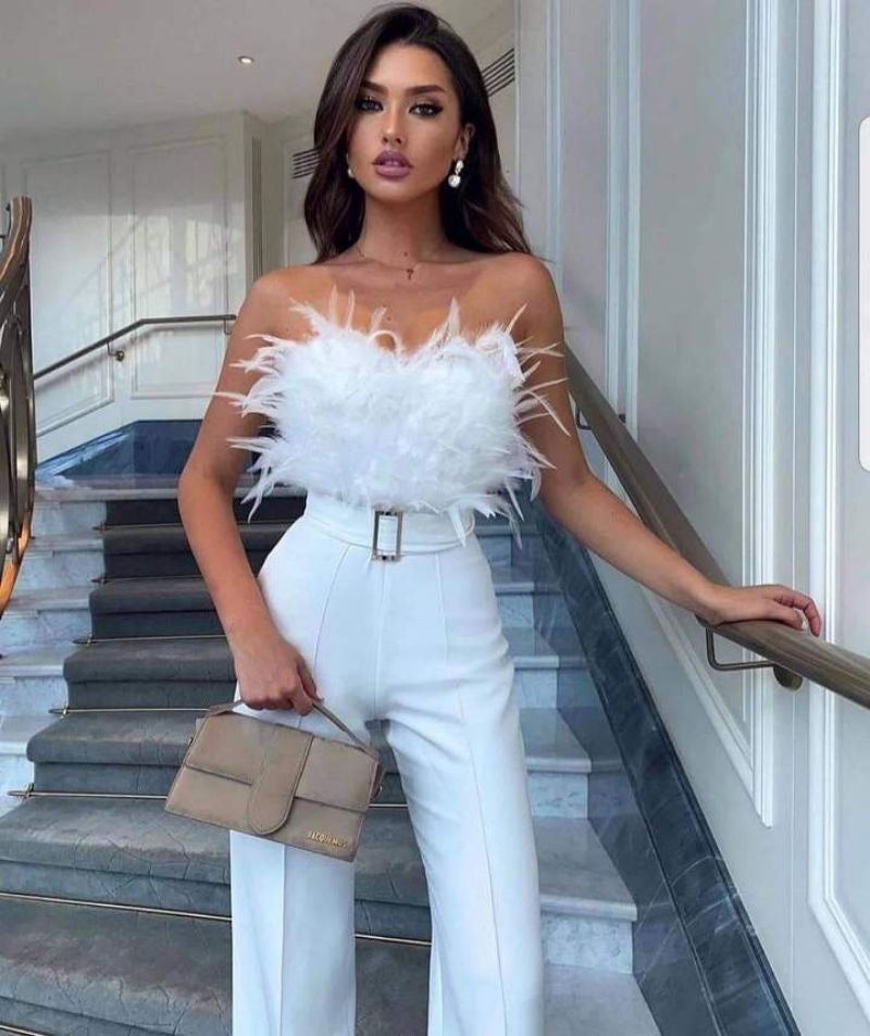 Elegante Jumpsuit met Slim-Fit Top voor Dames