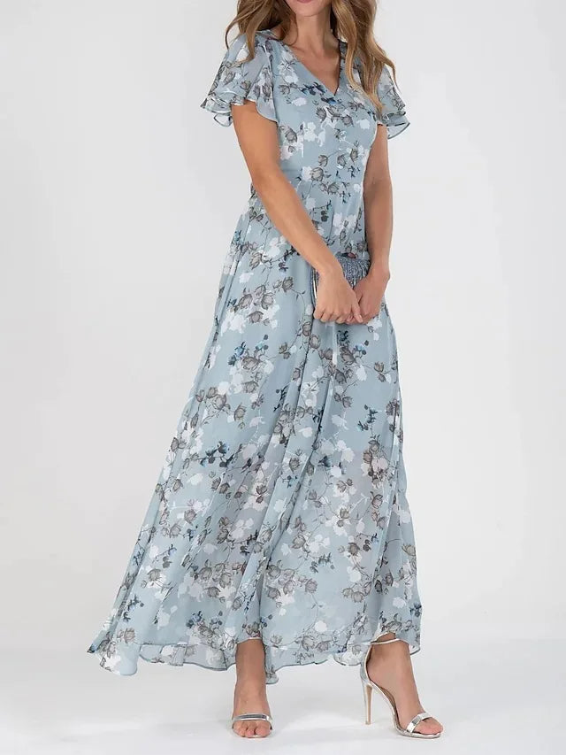 Stijlvolle Tummy Covering Maxi Jurk
