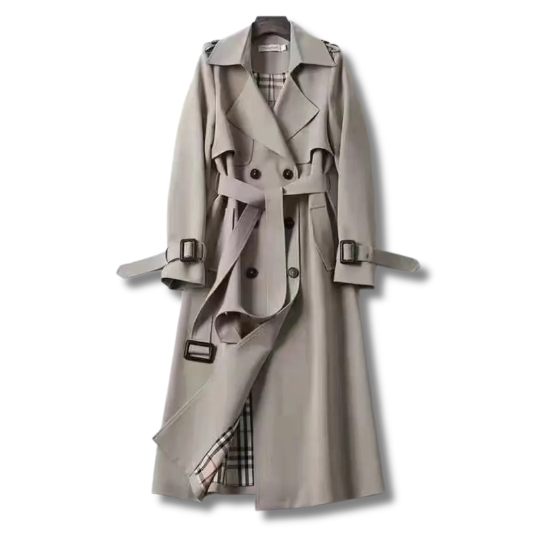 Chique Lange Trenchcoat – Voor Elk Seizoen