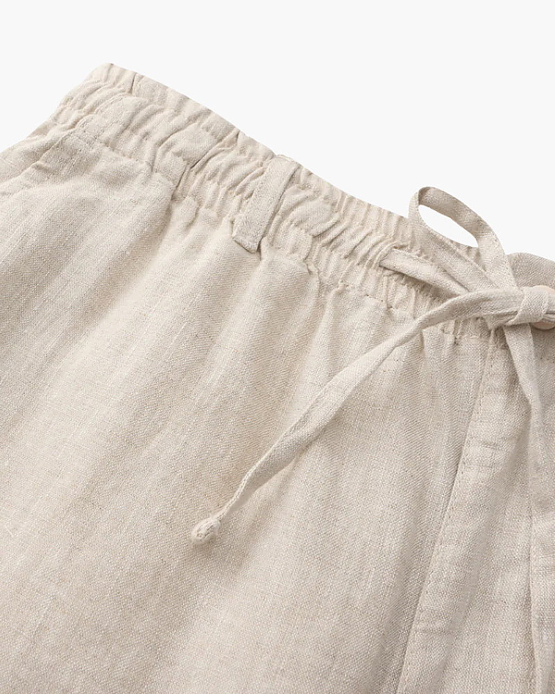 Lichtgewicht en Ademend Linnen Shorts voor Heren