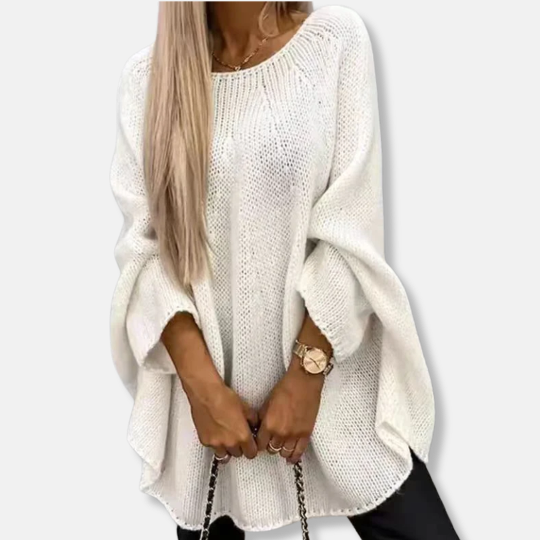 Ladies Sweater - Chunky Knit - Loose Fit - Round Neck