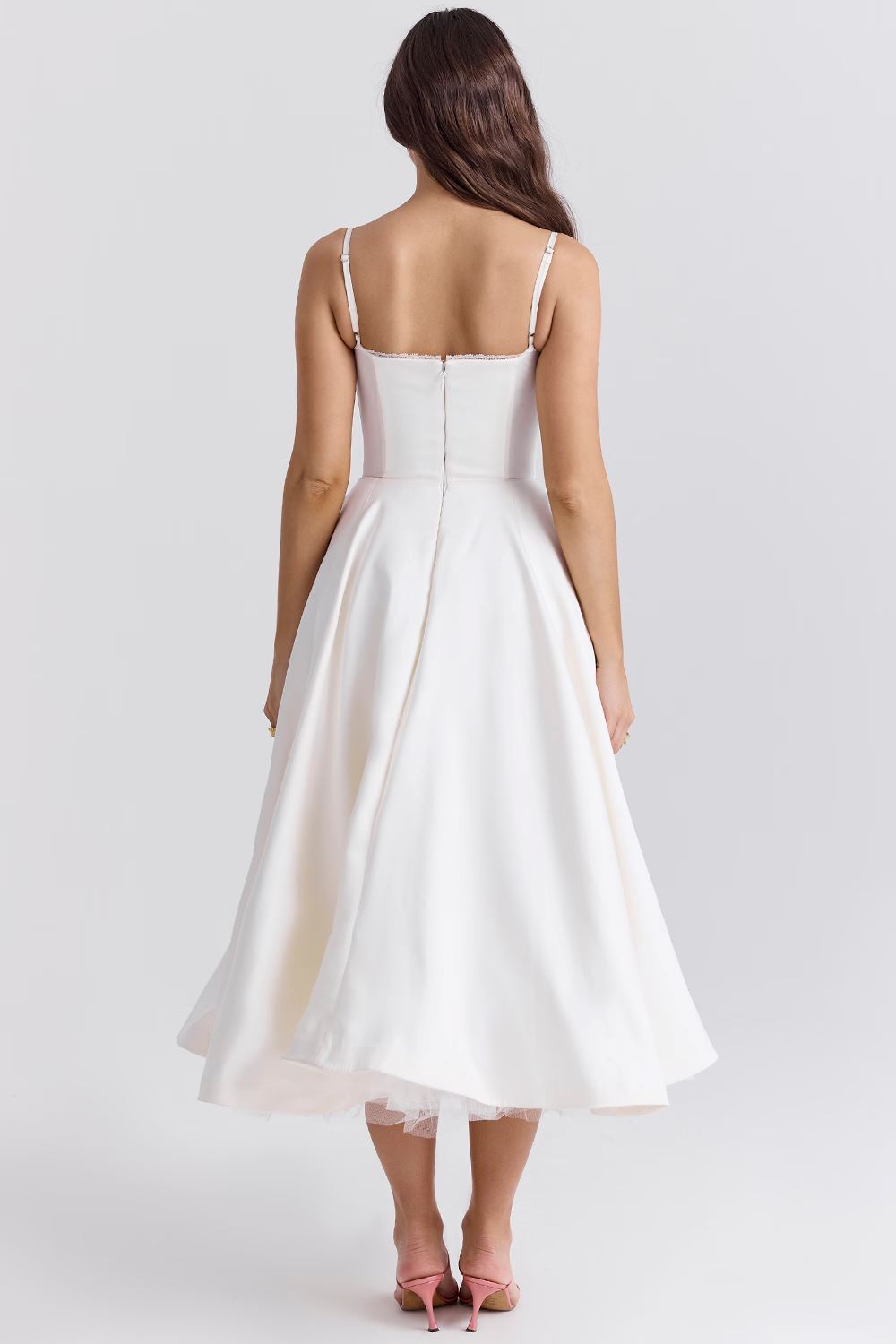 Vanessa Elegante Satijnen Feestjurk