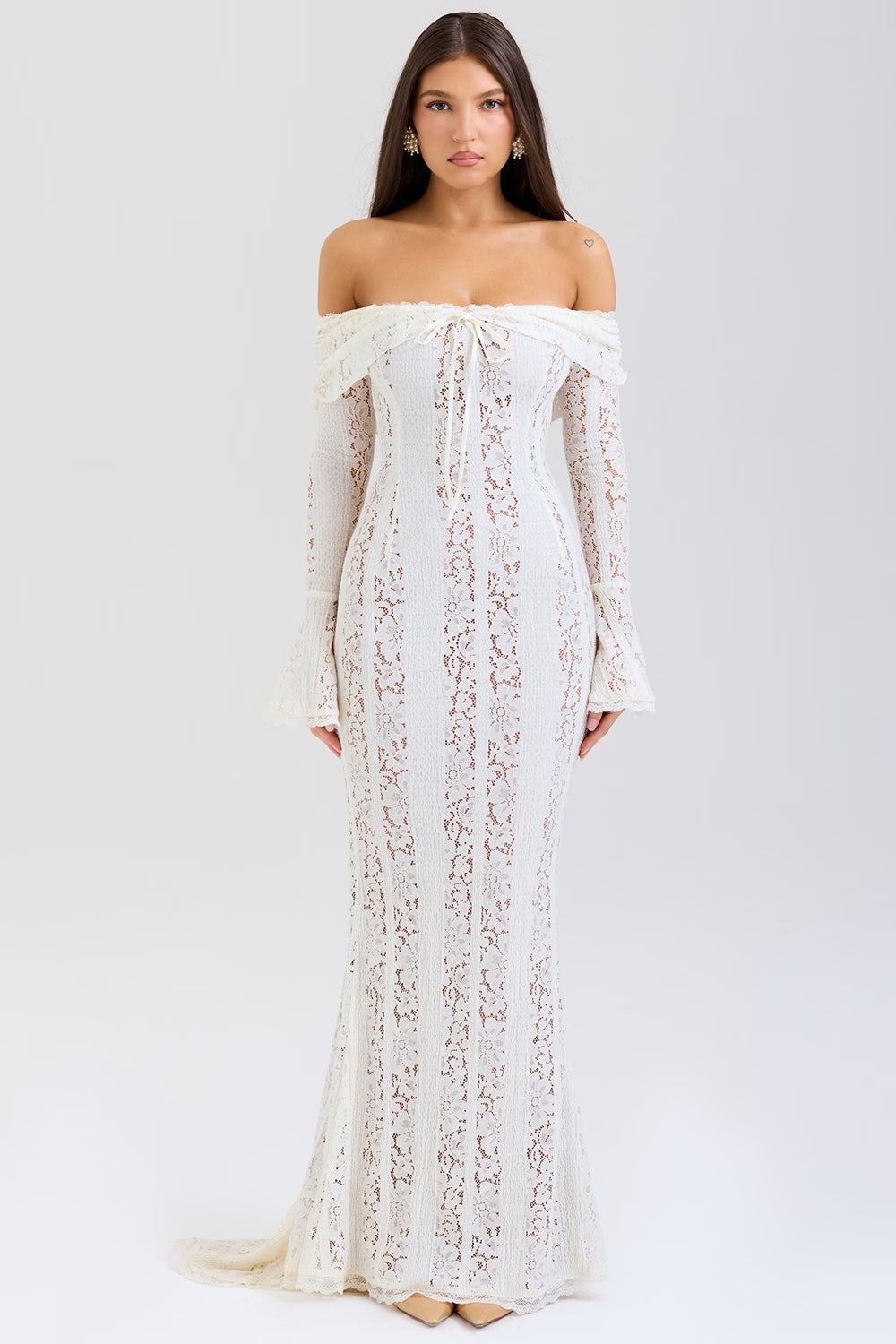Elegante Kant Maxi Jurk voor Dames